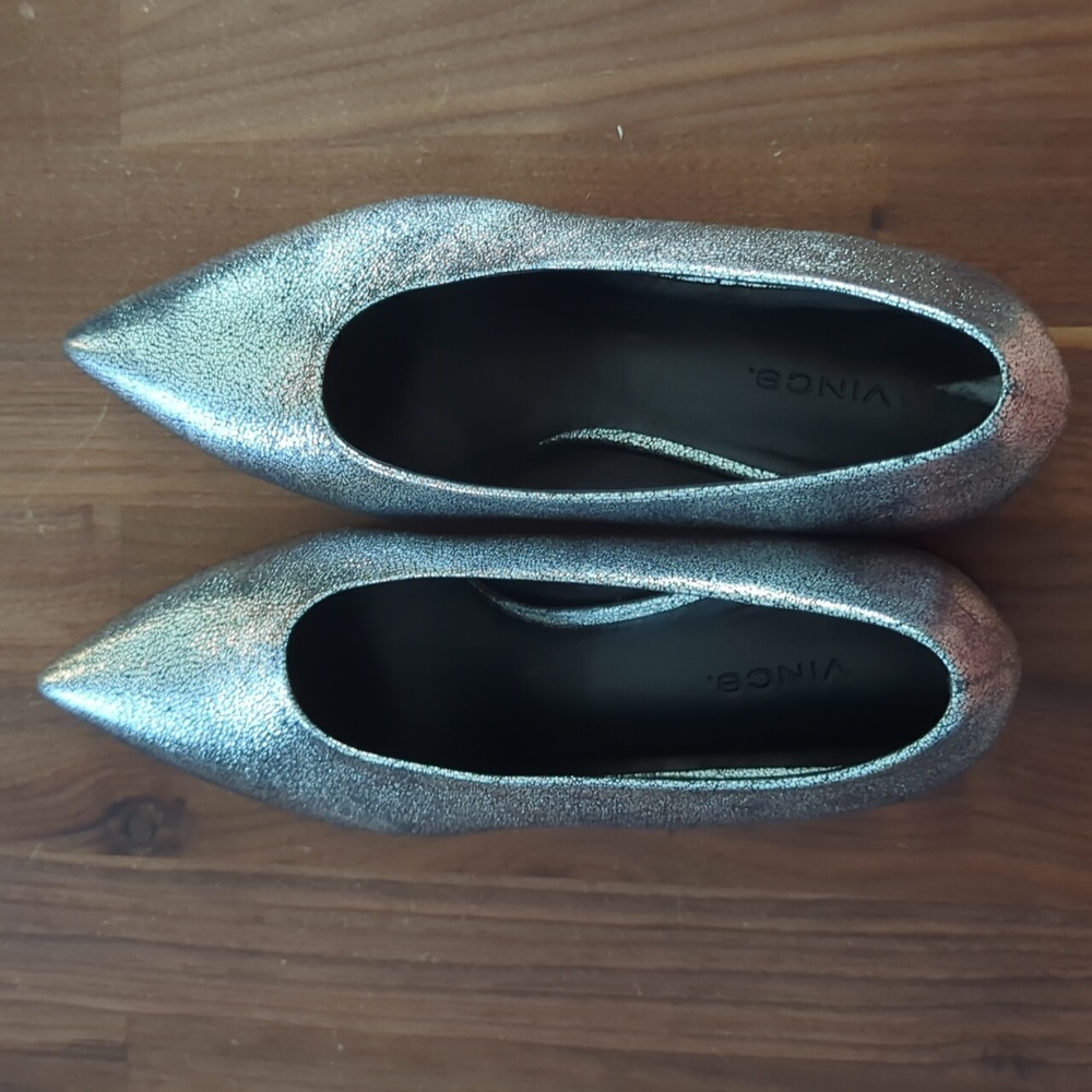 VINCE Rafe pointy toe block heel pumps - Picture 9 of 13